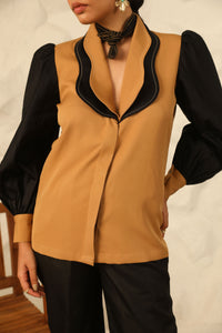 Dusk Blouse (Camel Brown)