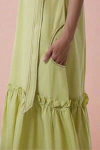 Meadow Knot Shoulder Frill Dress